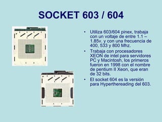 Tipos de socket | PPT