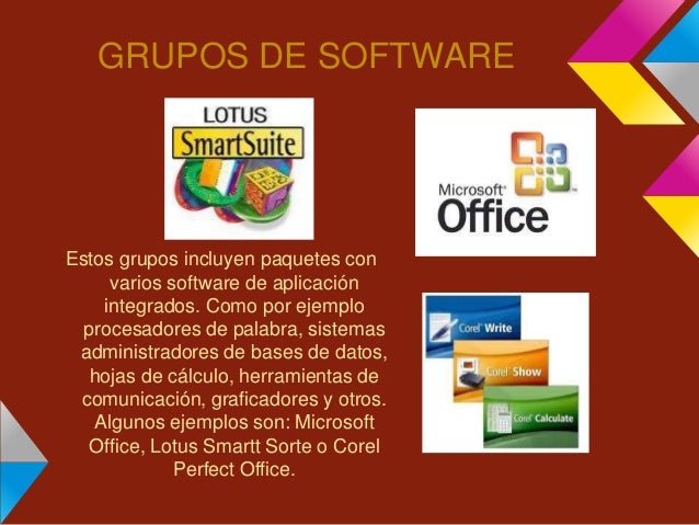 Resultado de imagen de grupos de software