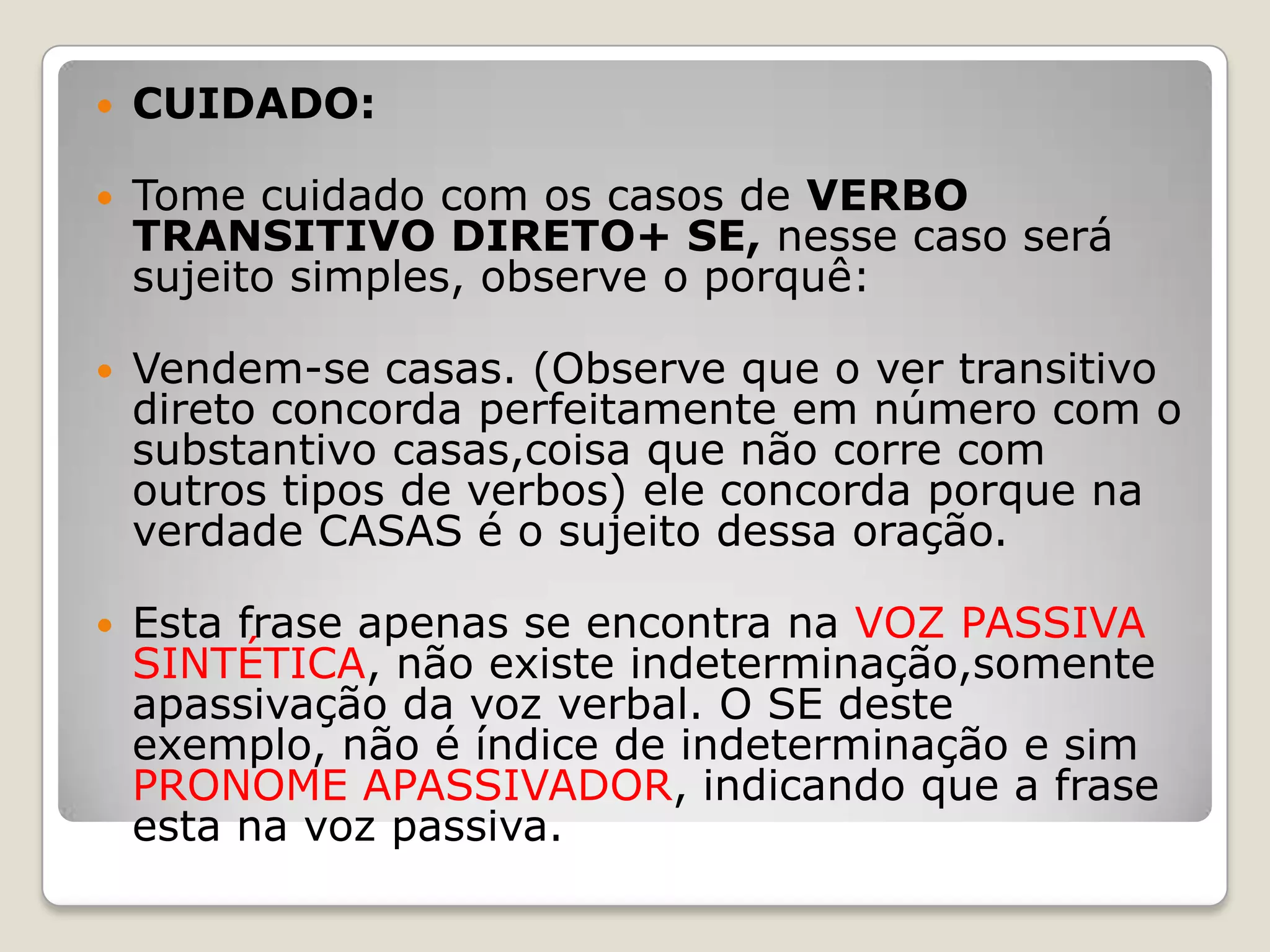 Tipos de sujeito | PPTX