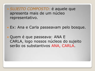 Tipos de sujeito | PPTX
