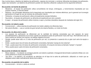 Tipos de taladros utilizados en las industrias petroleras