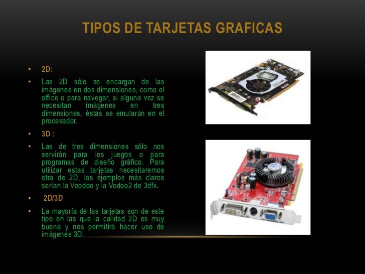 Tipos slots tarjetas graficas
