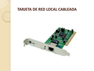 TARJETA DE RED LOCAL CABLEADA
 