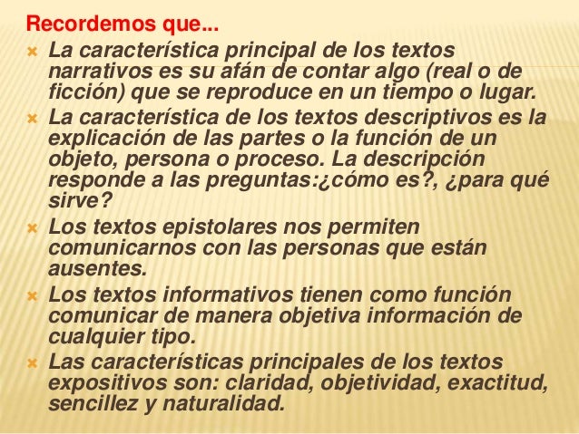 Tipos de textos