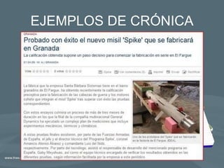 EJEMPLOS DE CRÓNICA 