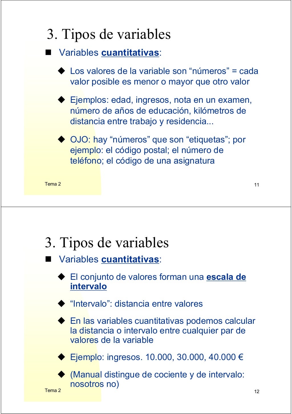 Tipos de variables
