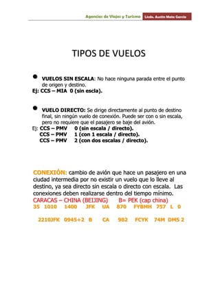 Tipos de viajes