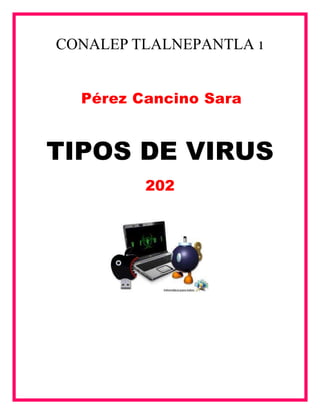 CONALEP TLALNEPANTLA 1
TIPOS DE VIRUS
202
Pérez Cancino Sara
 