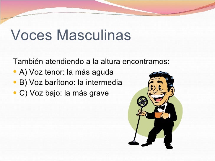 Tipos de voces blog