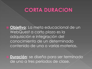 Tipos De Webquest | PPTX