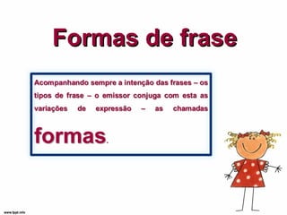 Formas de frase 