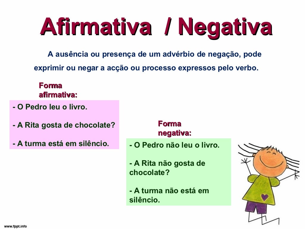 A Frase Na Forma Afirmativa é Expressão Facial é