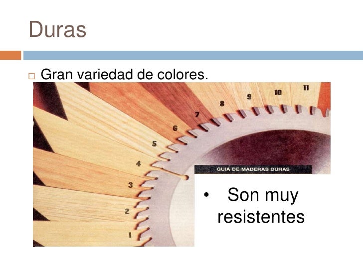 Tipos de madera