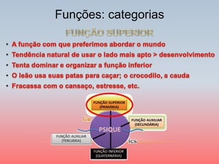 Funções: categorias  