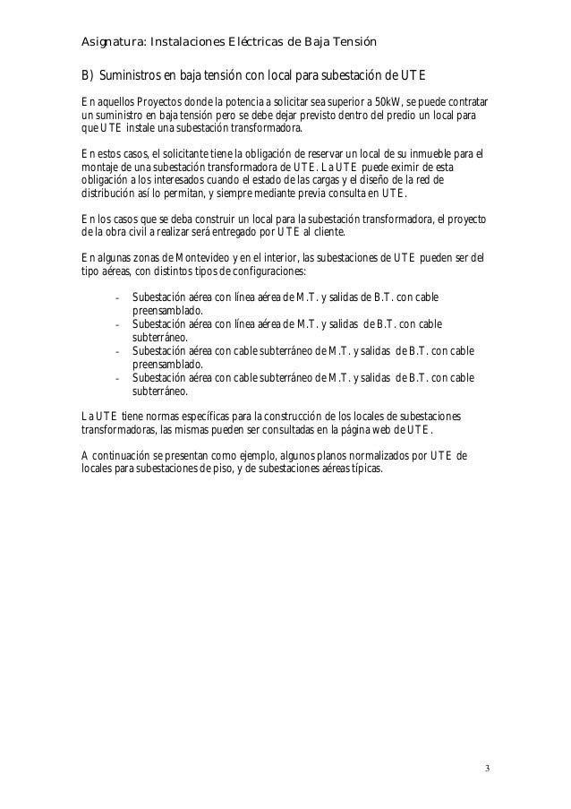 Tipos de suministro electrico
