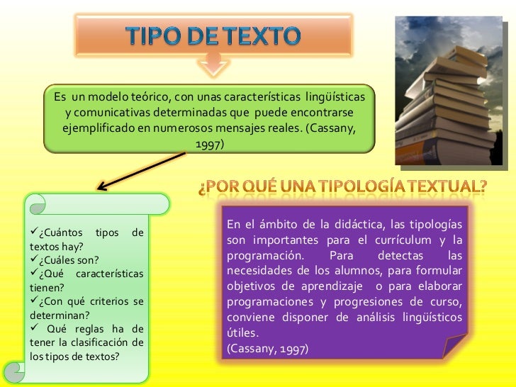 Tipos Y Géneros Textuales