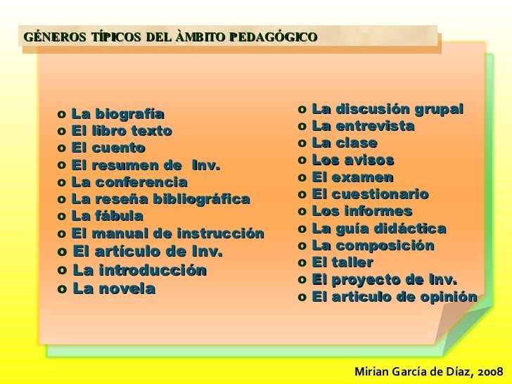 Tipos Y Géneros Textuales
