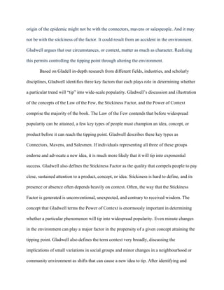 T ipping point book review