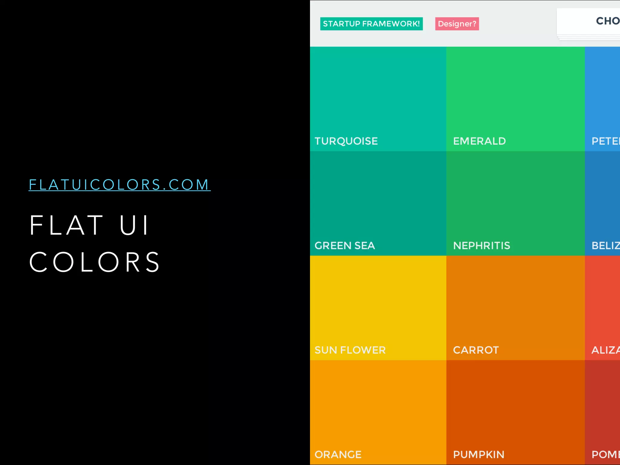 F L AT U I
C O L O R S
F L A T U I C O L O R S . C O M
 