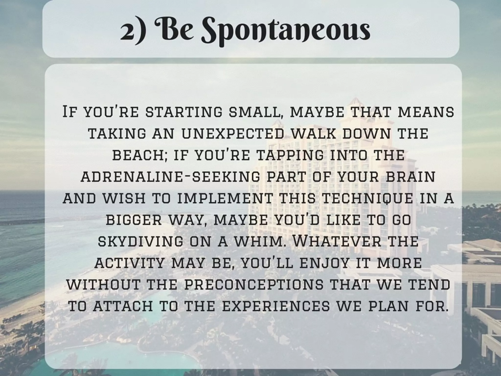 Tips For How To Actually Enjoy Your Next Vacation 