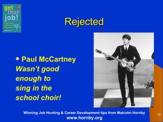 Rejected Paul McCartney Wasn’t good  enough to sing in the  school choir!   