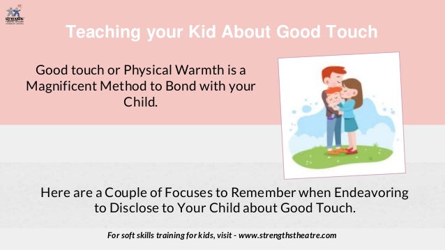 tips for teaching kids about good touch bad touch