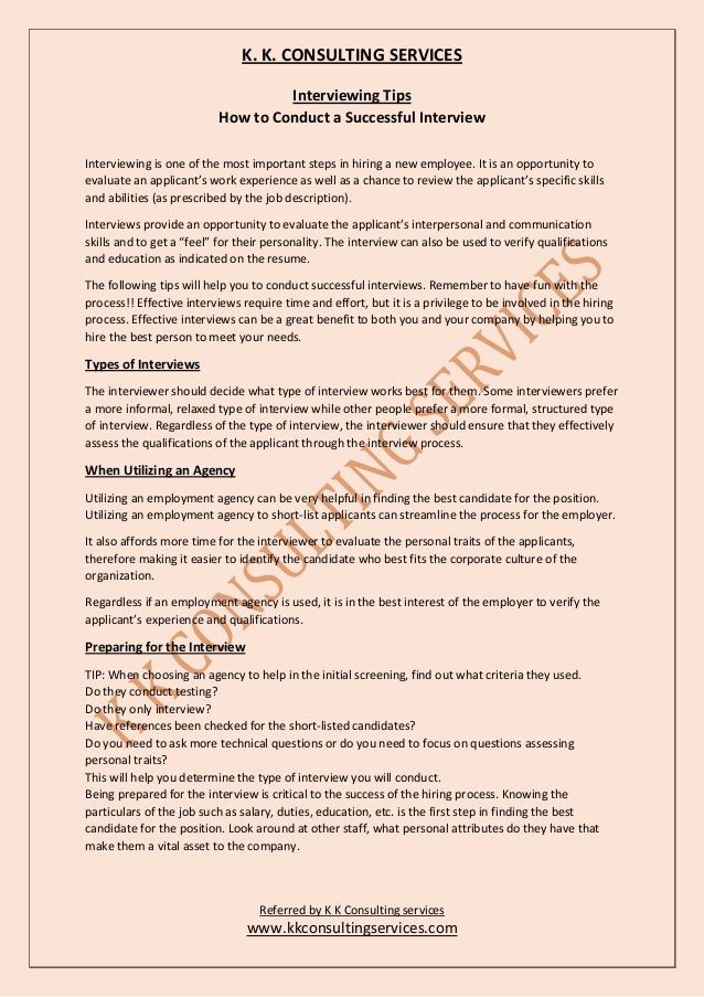 k k consulting services referred by k k consulting services wwwkkconsultingservicescom interviewing tips how