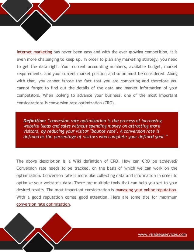 Conversion rate optimization tips for your website
