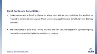 Tips and best practices for Docker | PPTX