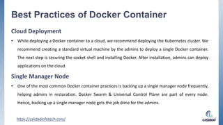 Tips and best practices for Docker | PPT