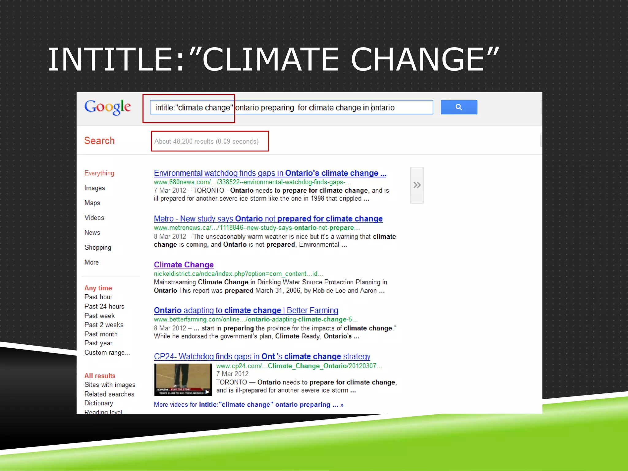 INTITLE:”CLIMATE CHANGE”
 