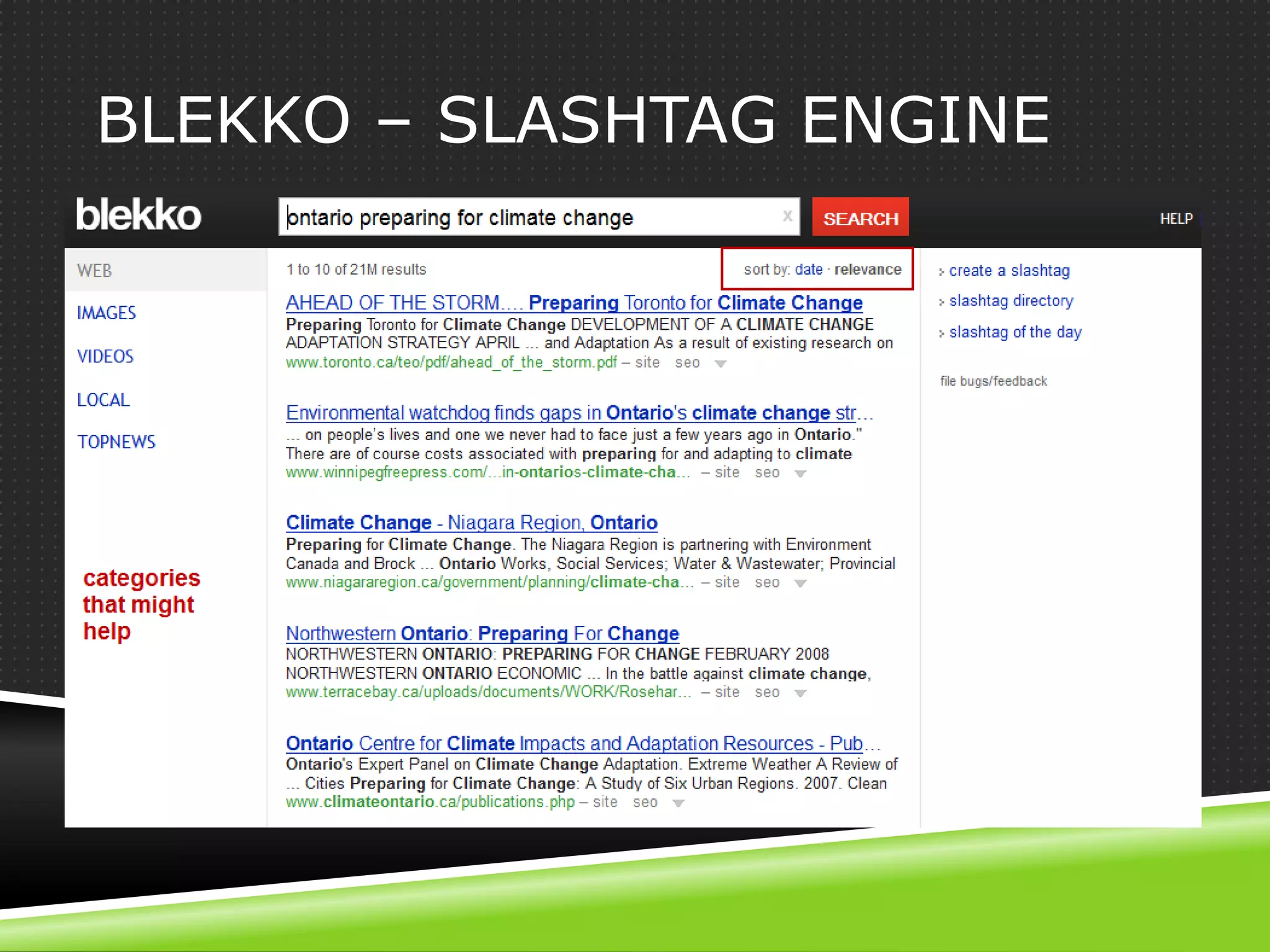 BLEKKO – SLASHTAG ENGINE
 
