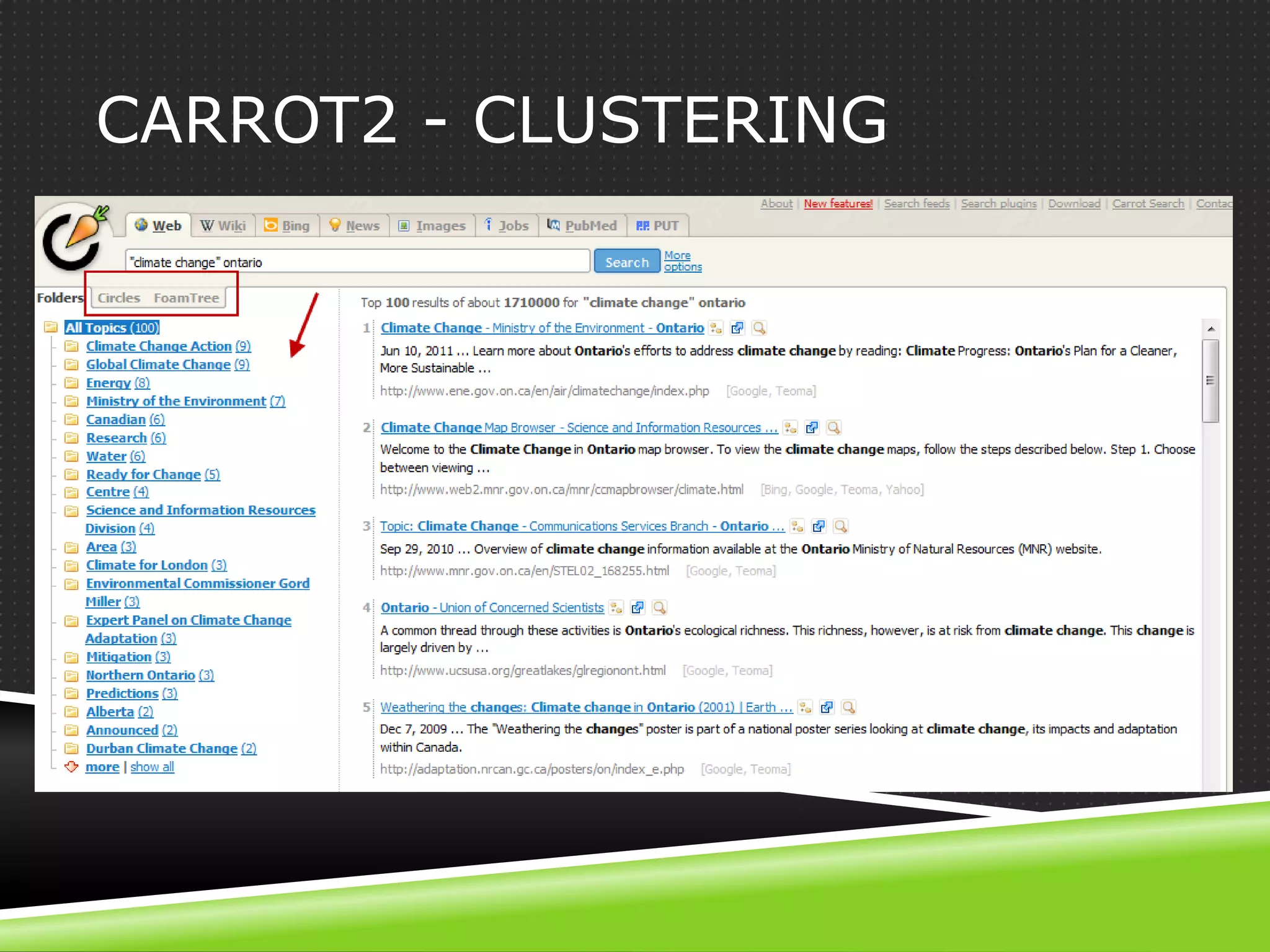 CARROT2 - CLUSTERING
 