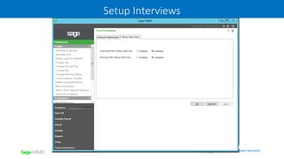 | Employer Solutions
Setup Interviews
 