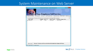 | Employer Solutions
System Maintenance on Web Server
 