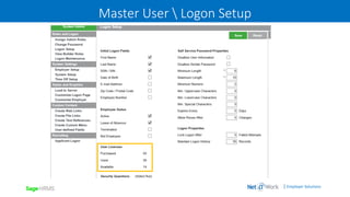 | Employer Solutions
Master User  Logon Setup
 