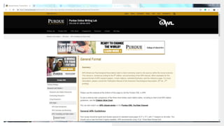 1.6 Advice for using
scientific literature. ▪ Use citations to support any
statement not commonly
accepted.
▪ All cited sources must also be in
the references.
▪ All references must be cited at
least once in the text.
 