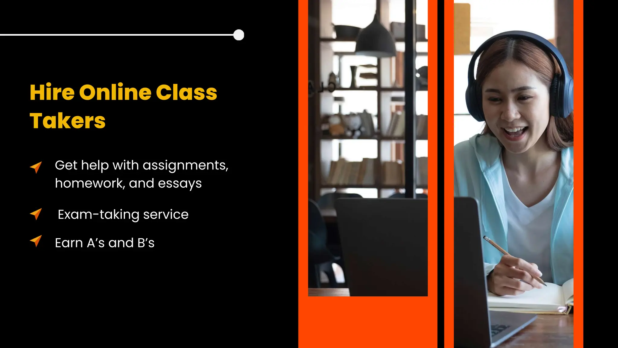 Hire Online Class
Takers
Get help with assignments,
homework, and essays
Exam-taking service
Earn A’s and B’s