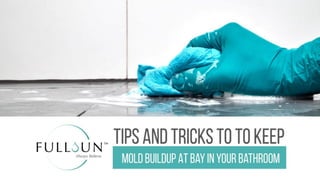 Tips And Tricks To Keep Mold Buildup At Bay In Your Bathroom