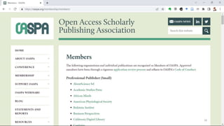 Tips and tricks when publishing books open access 