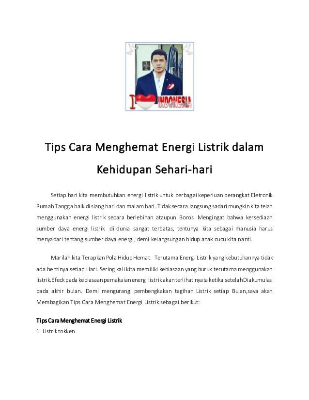 Tips Cara Menghemat Listrik