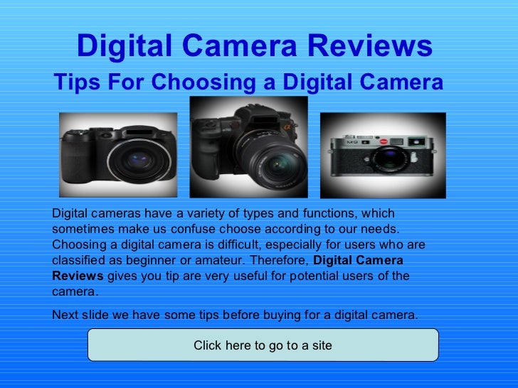 Tips choosing digital camera