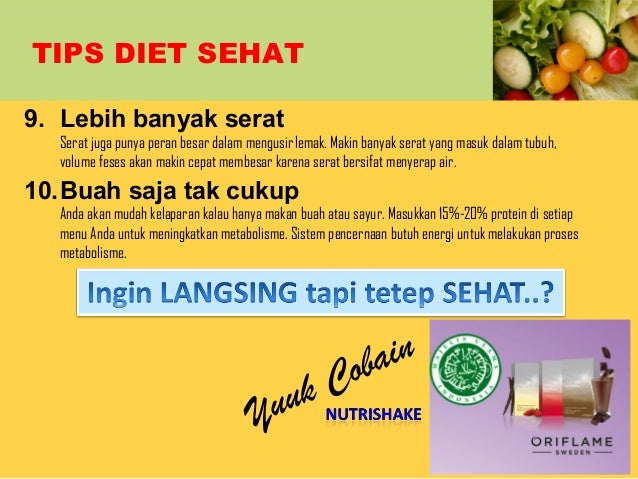 Tips Diet Sehat dengan Nutrishake