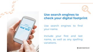 How to protect your digital footprint | PDF | Internet Safety | Parenting