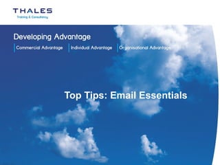 Top Tips: Email Essentials 
