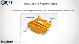 Accuracy in Performance
To imitate final material performance, use Connex for complex applications

 