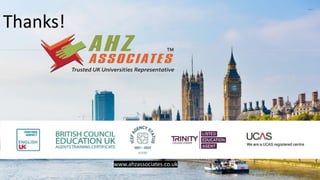 12
www.ahzassociates.co.uk
Thanks!
 