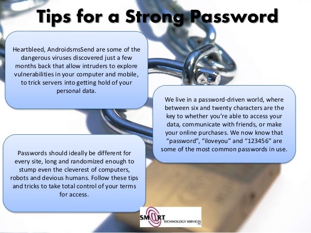 Tips For A Strong Password Tips for a strong password
