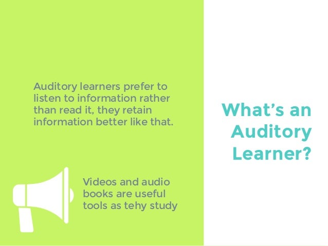 auditory learner strategies auditory learner strategies
