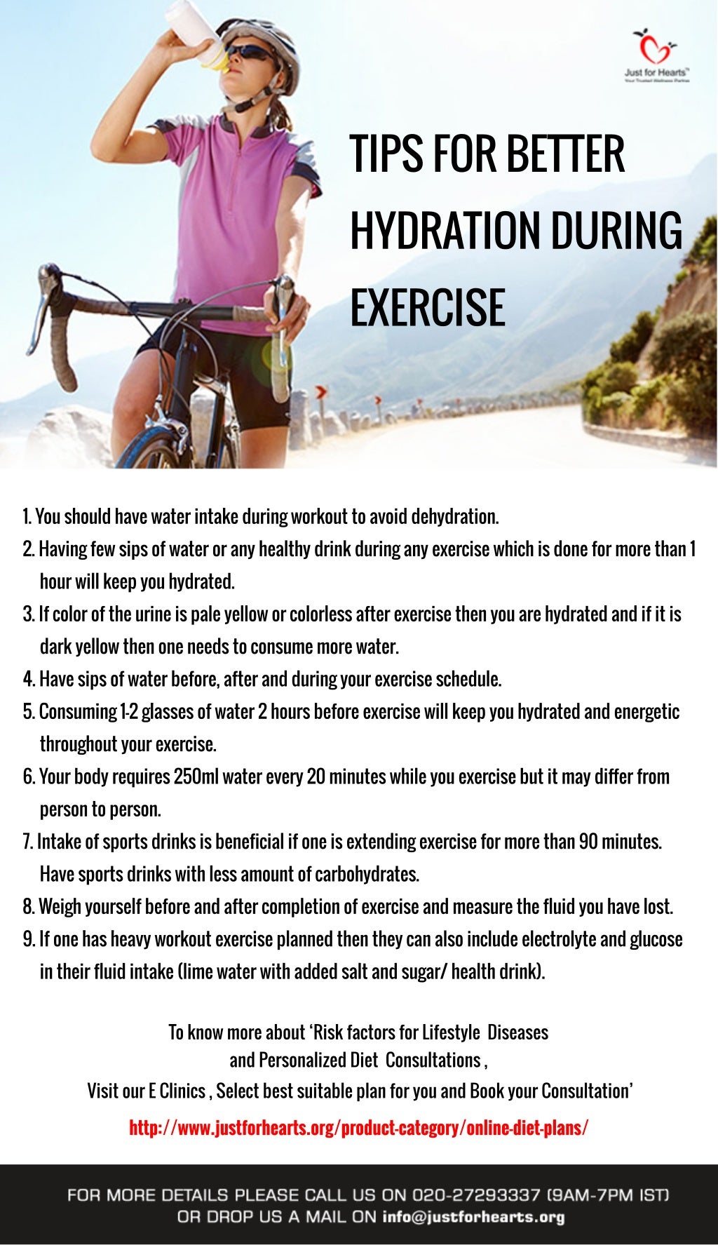 Tips for better hydration during exercise